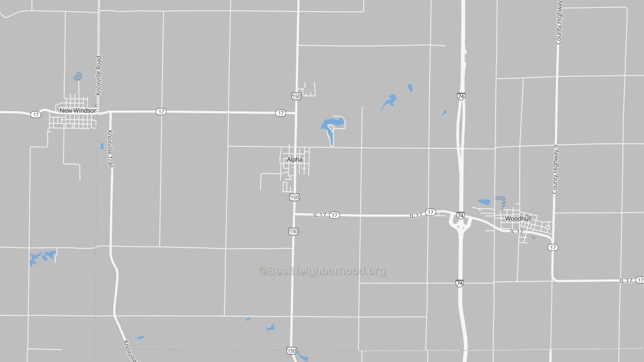Transit Grade map of Alpha, IL
