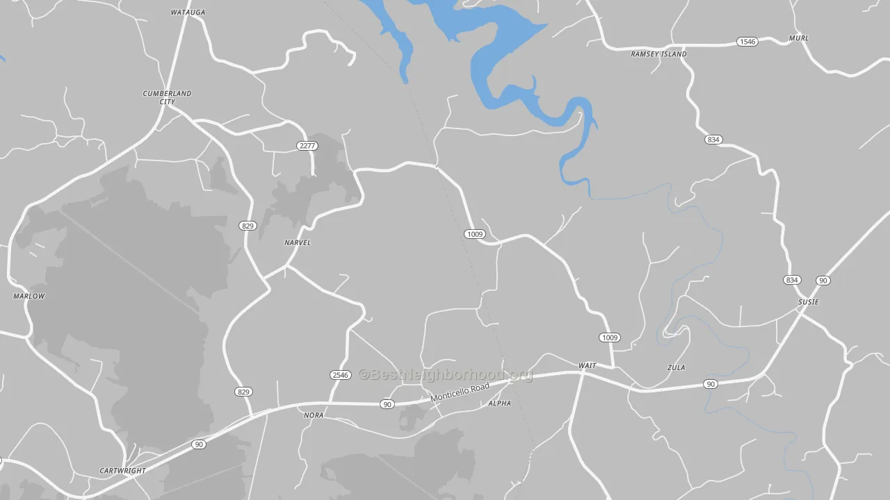 Transit Grade map of Alpha, KY