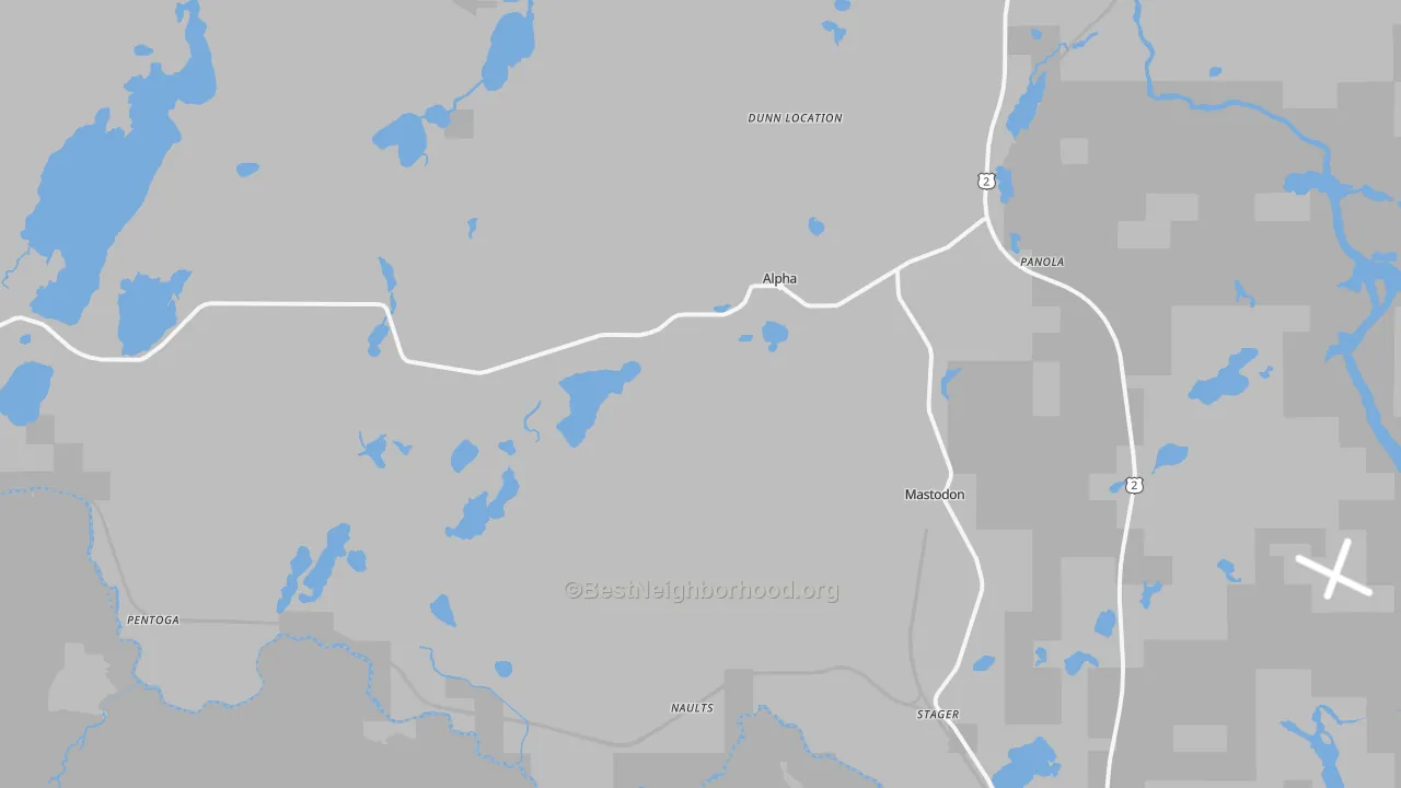 Transit Grade map of Alpha, MI