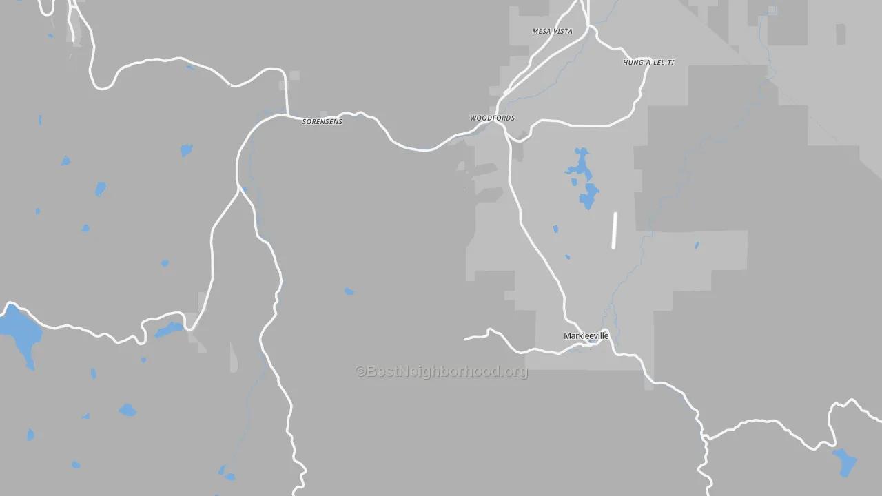 Transit Grade map of Alpine County, CA