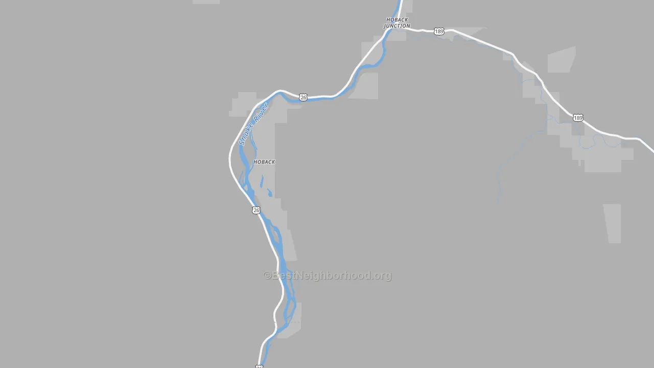 Transit Grade map of Alpine Junction, WY