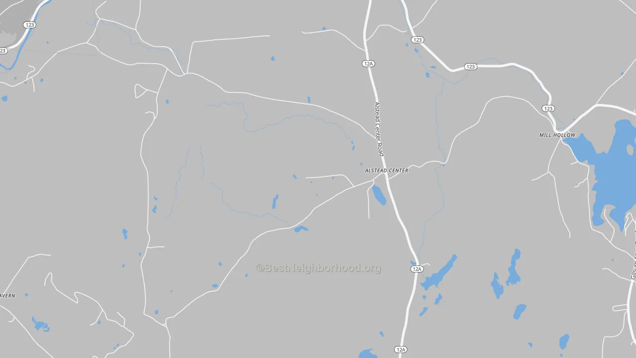 Transit Grade map of Alstead Center, NH