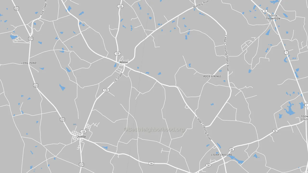 Transit Grade map of Alston, GA