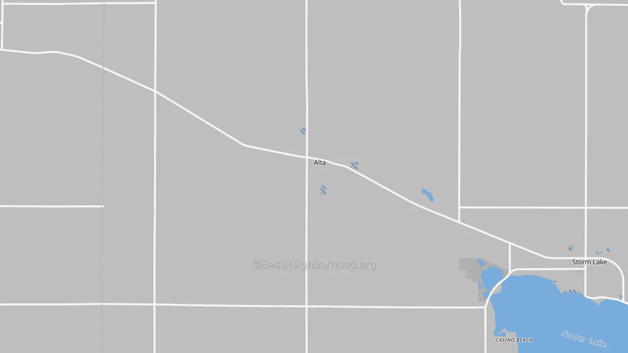 Transit Grade map of Alta, IA