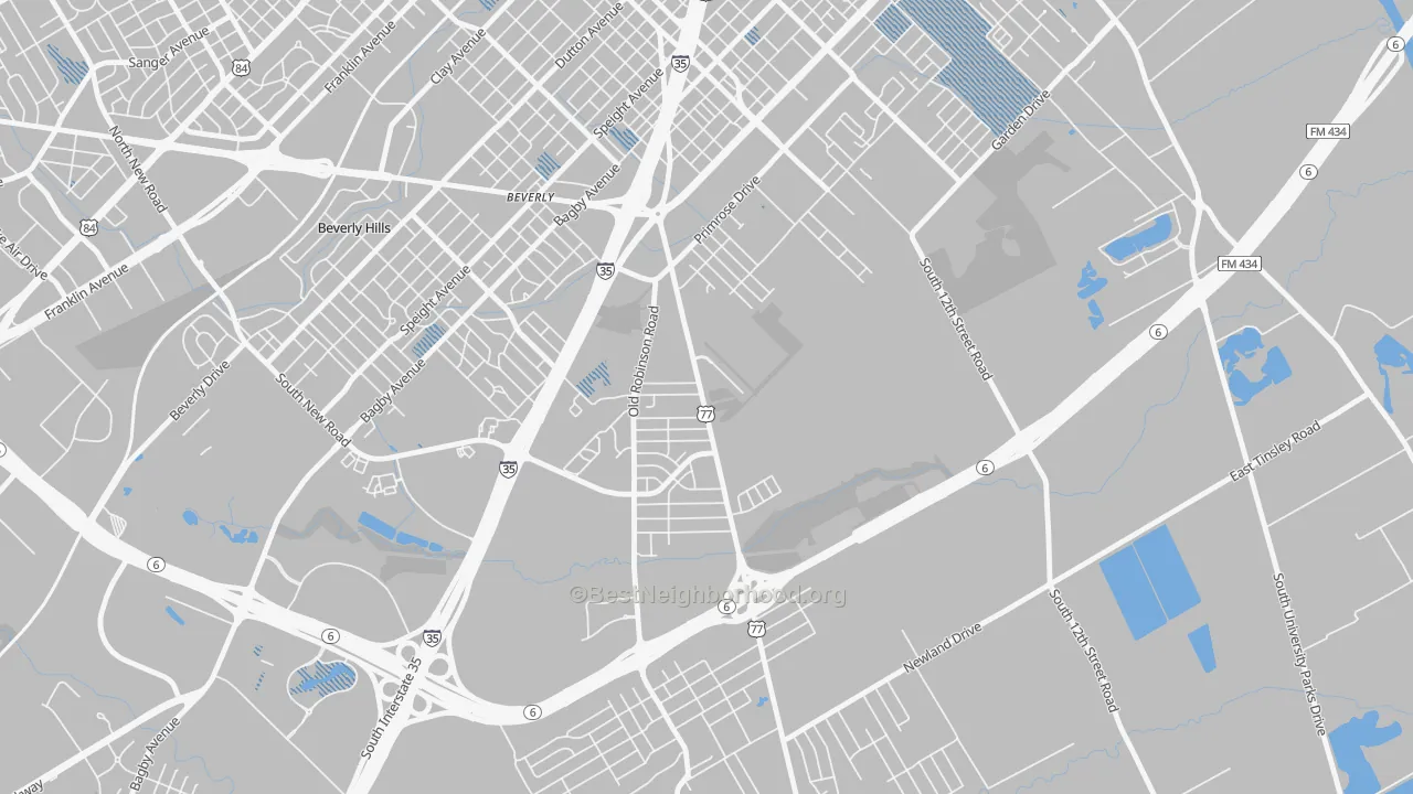 Transit Grade map of Alta Vista-Waco, Waco, TX
