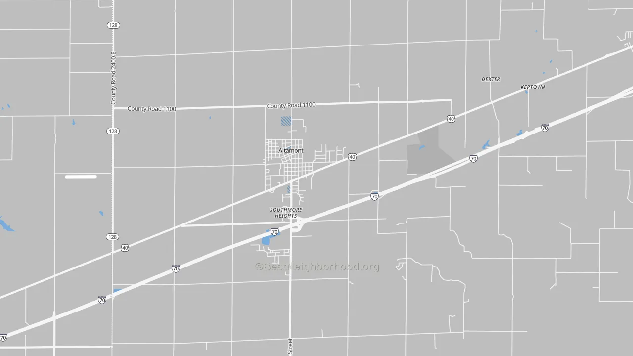 Transit Grade map of Altamont, IL