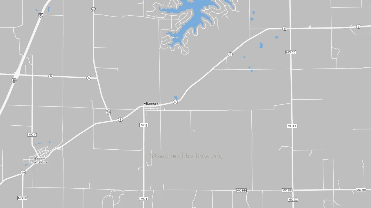 Transit Grade map of Altamont, MO