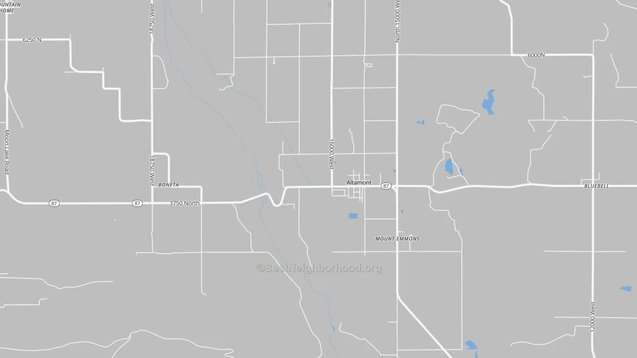 Transit Grade map of Altamont, UT