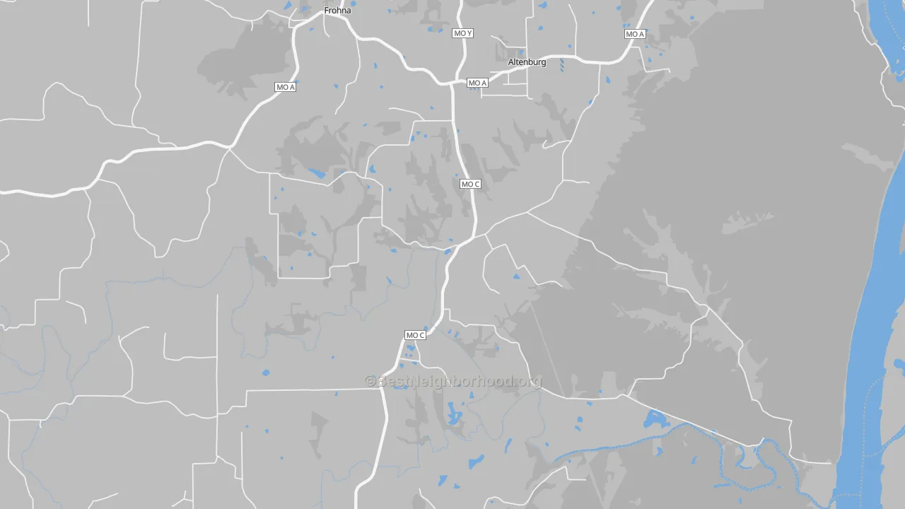 Transit Grade map of Altenburg, MO