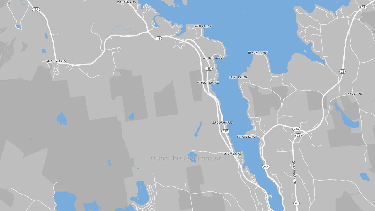 Transit Grade map of Alton Bay, NH