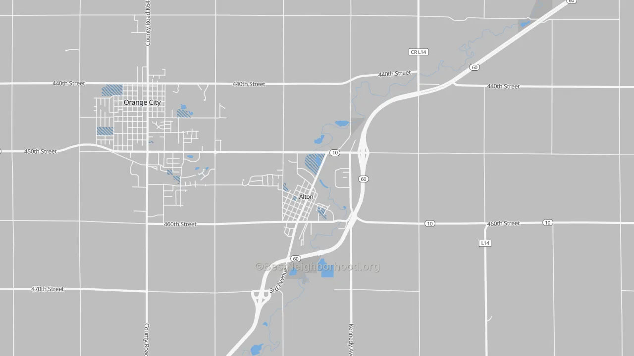 Transit Grade map of Alton, IA