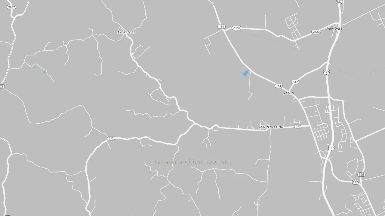 Transit Grade map of Alton Station, KY