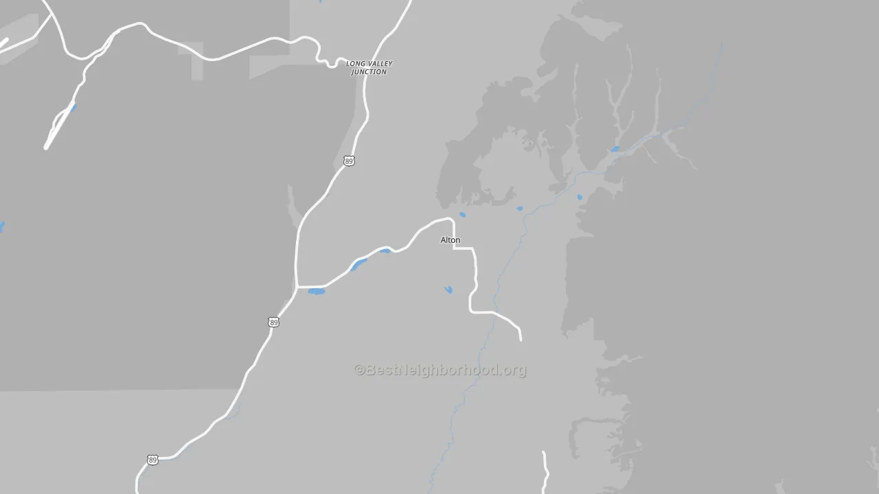 Transit Grade map of Alton, UT