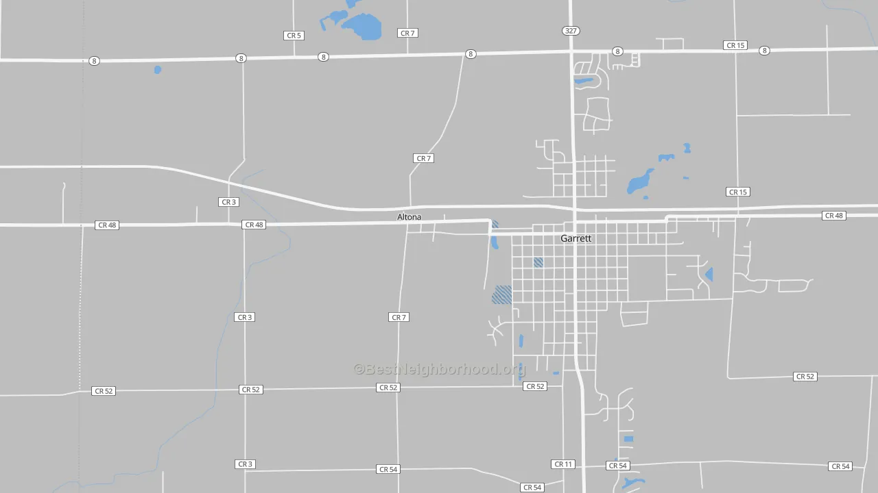 Transit Grade map of Altona, IN