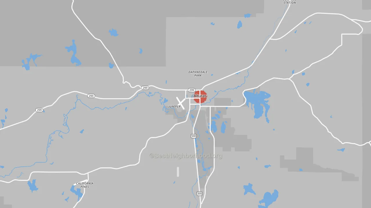 Transit Grade map of Alturas, CA