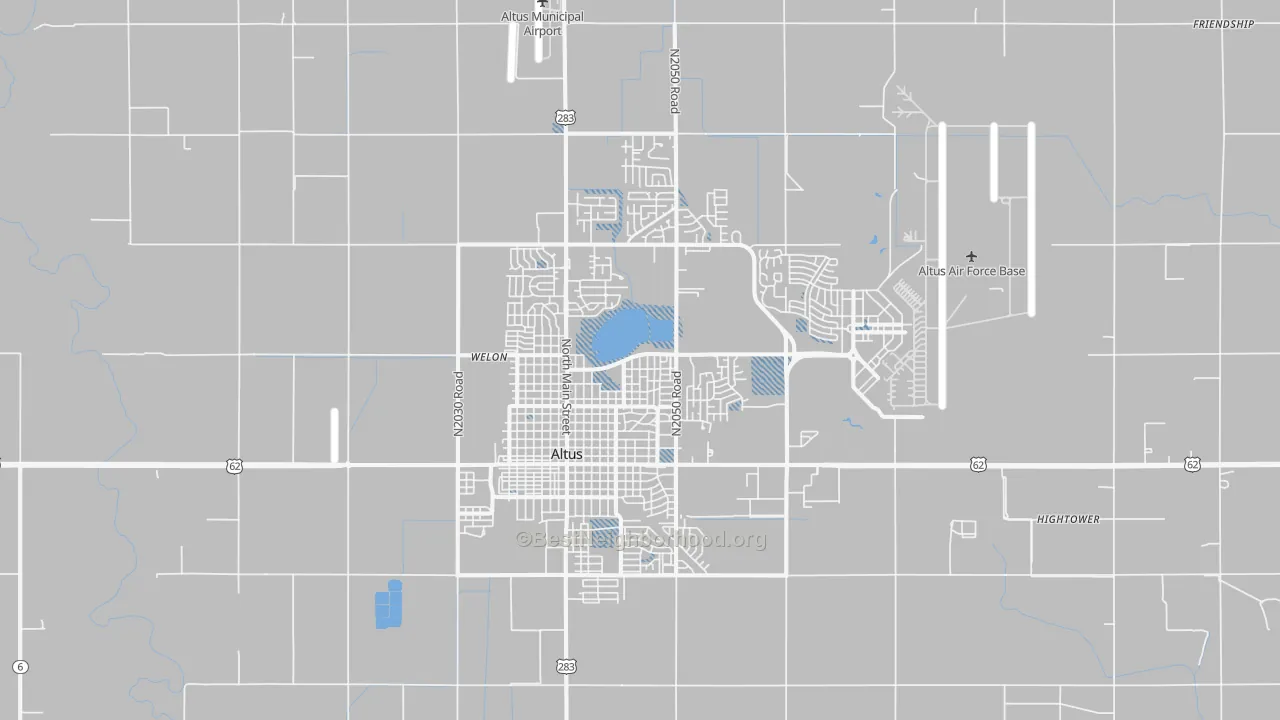Transit Grade map of Altus, OK