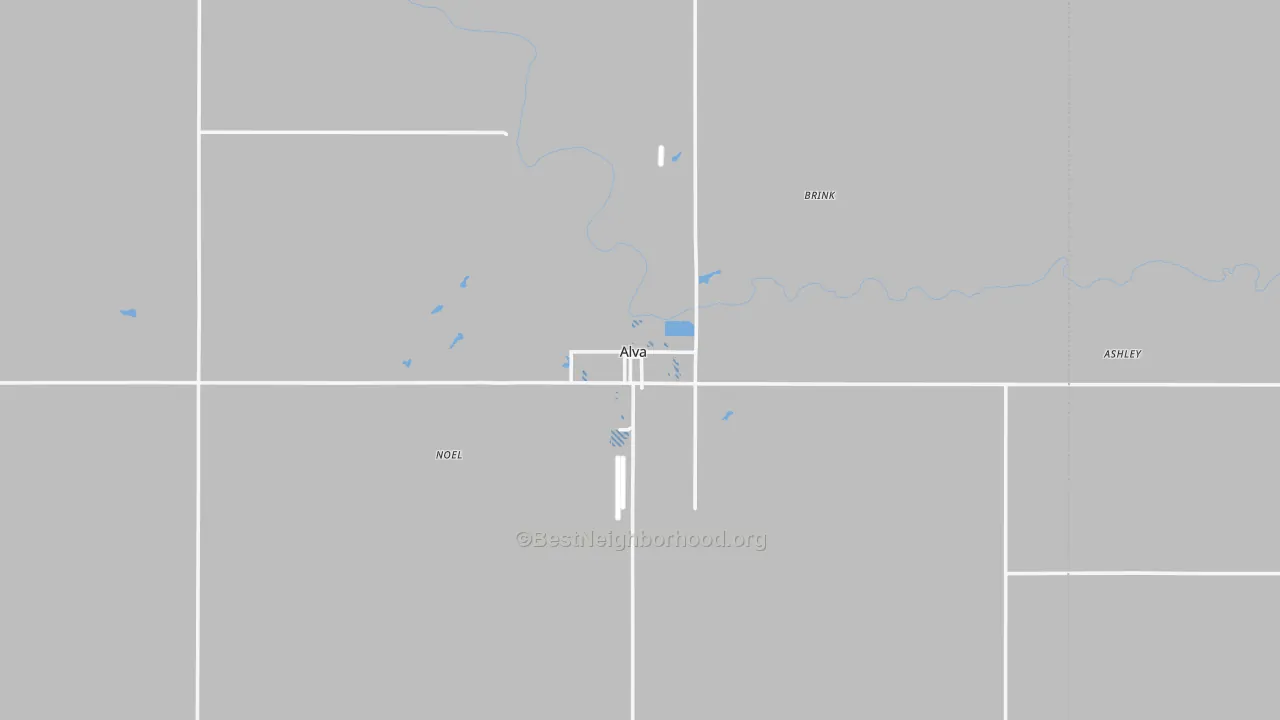 Transit Grade map of Alva, OK