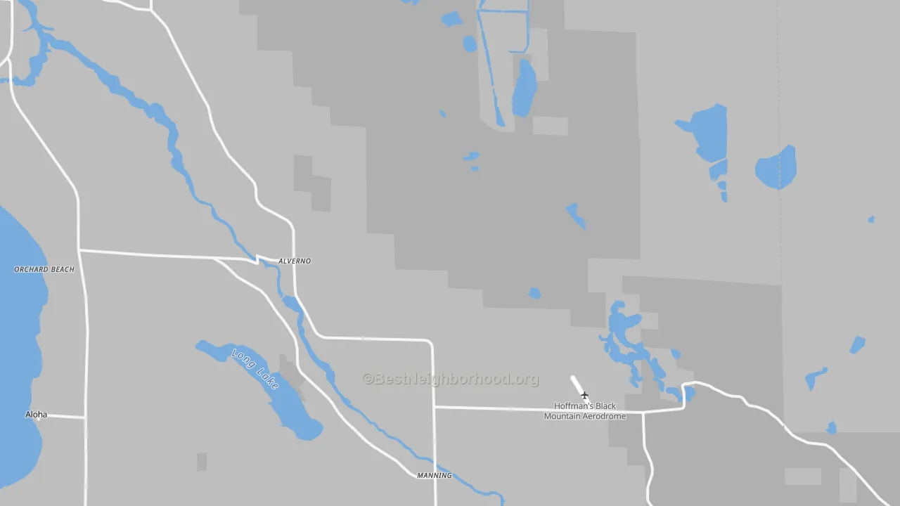 Transit Grade map of Alverno, MI