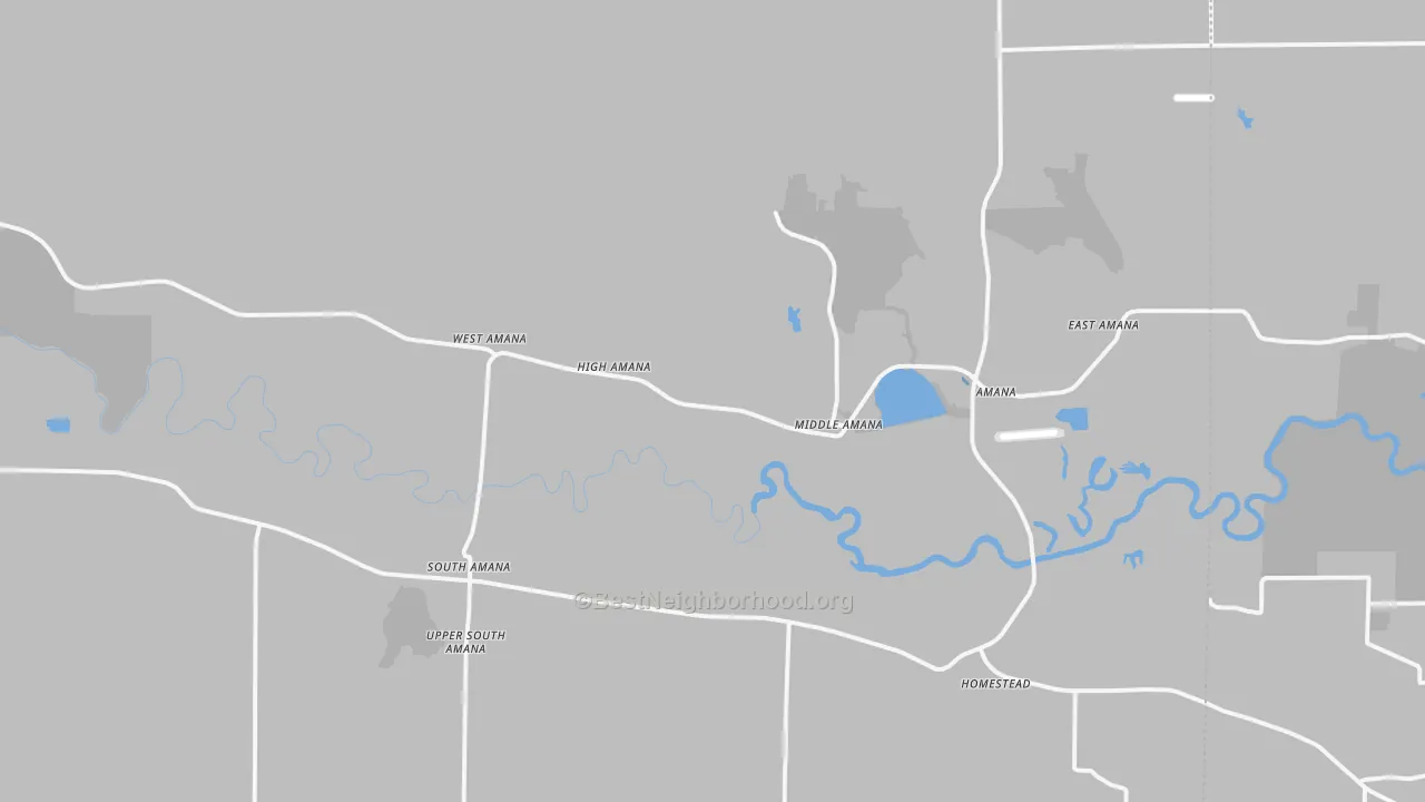 Transit Grade map of Amana, IA