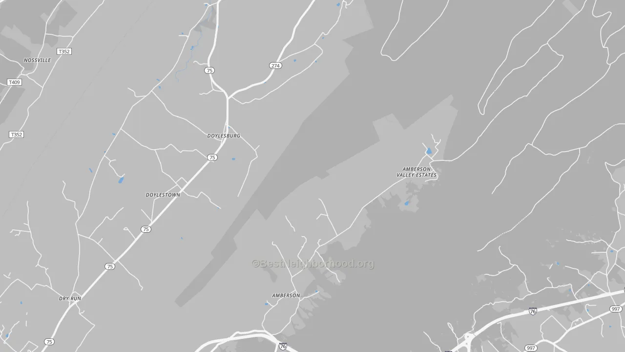 Transit Grade map of Amberson, PA