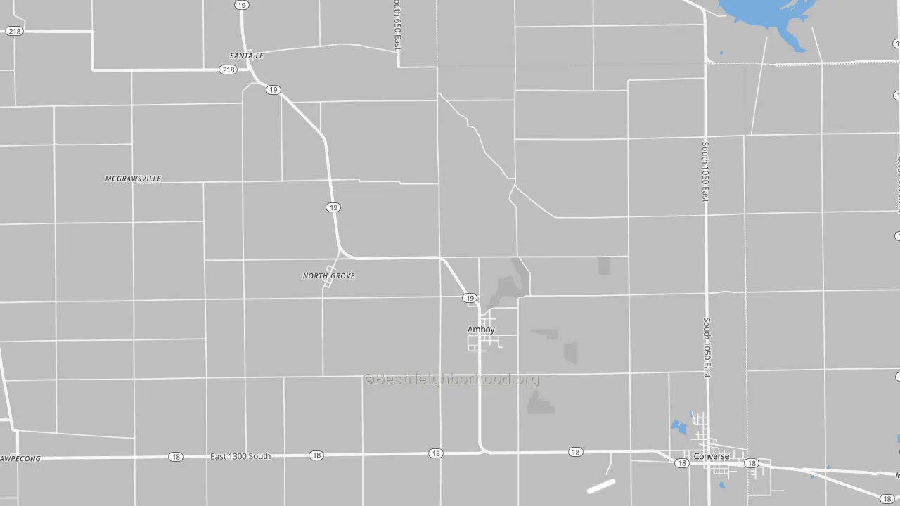 Transit Grade map of Amboy, IN