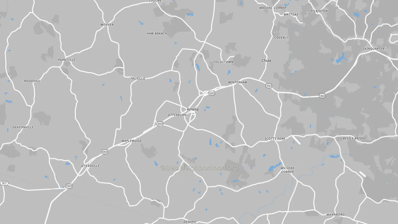 Transit Grade map of Amelia County, VA
