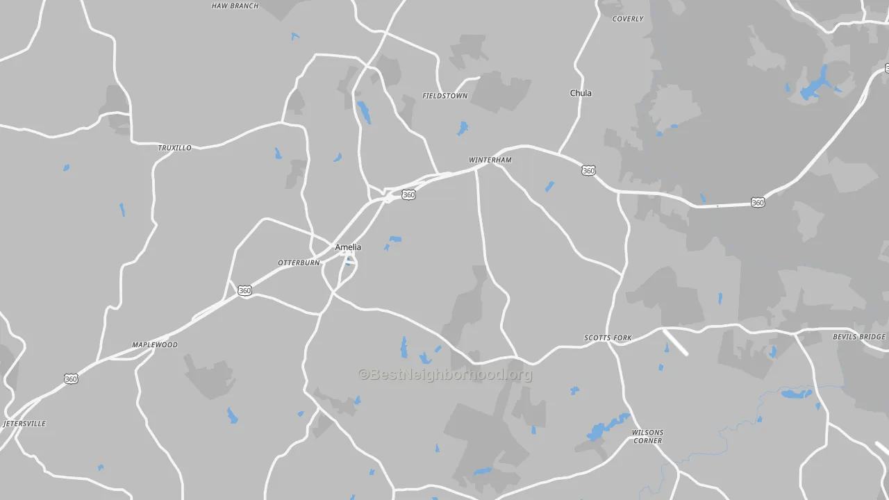 Transit Grade map of Amelia Court House, VA
