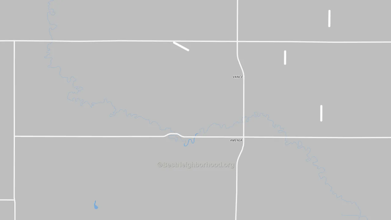 Transit Grade map of Amenia, ND
