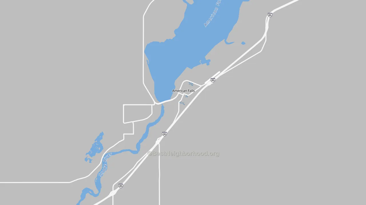 Transit Grade map of American Falls, ID