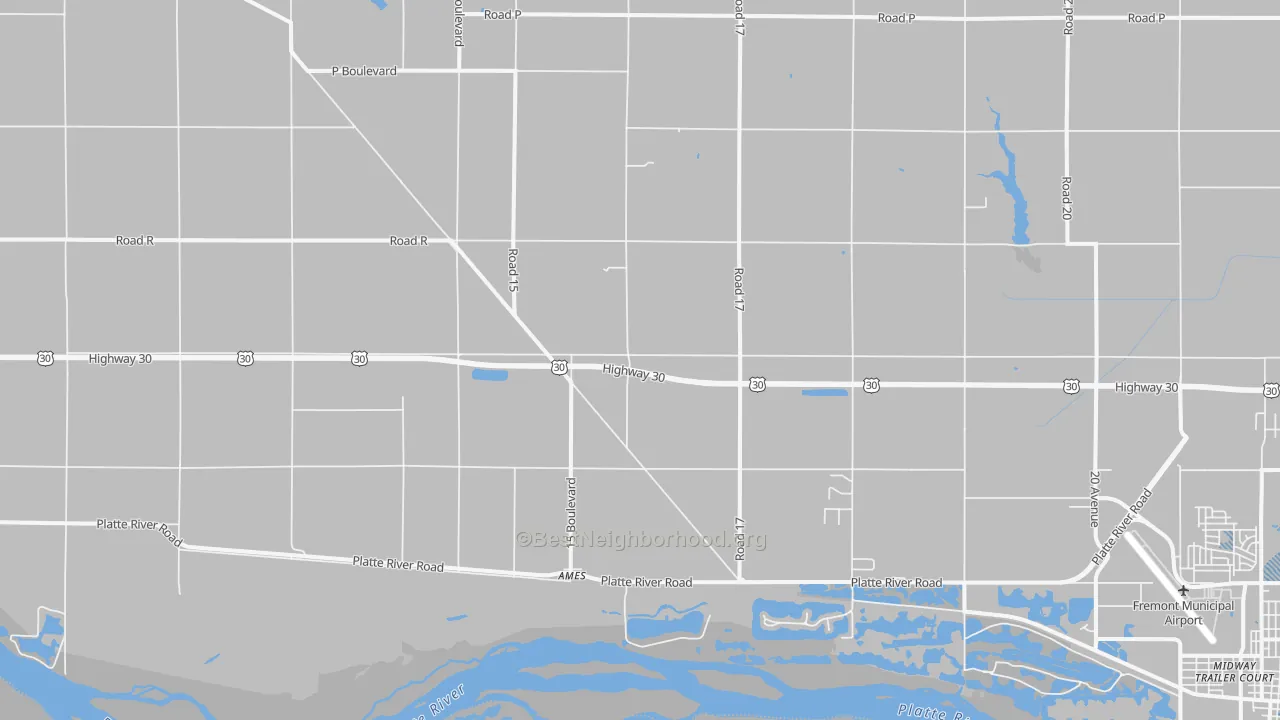 Transit Grade map of Ames, NE