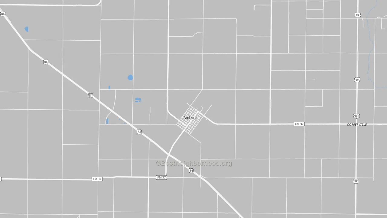 Transit Grade map of Amherst, TX