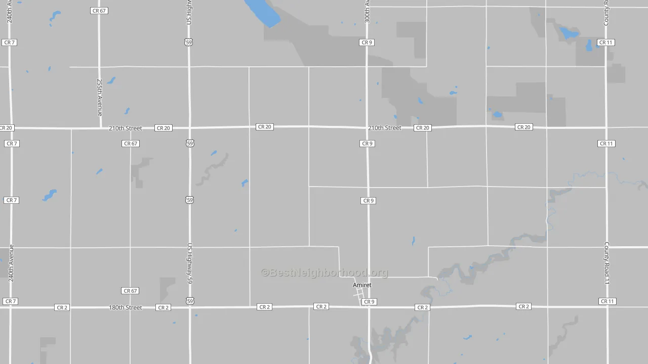 Transit Grade map of Amiret, MN