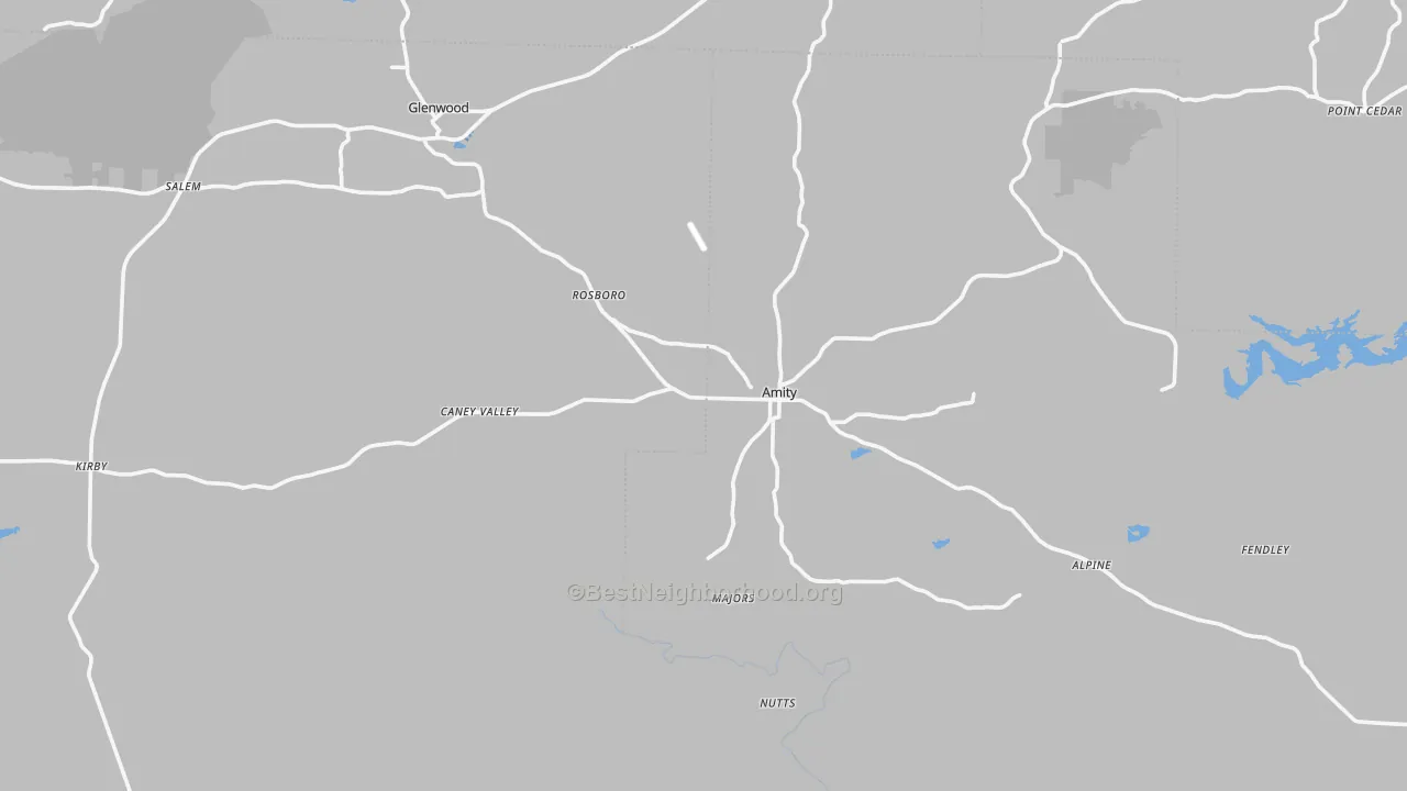 Transit Grade map of Amity, AR