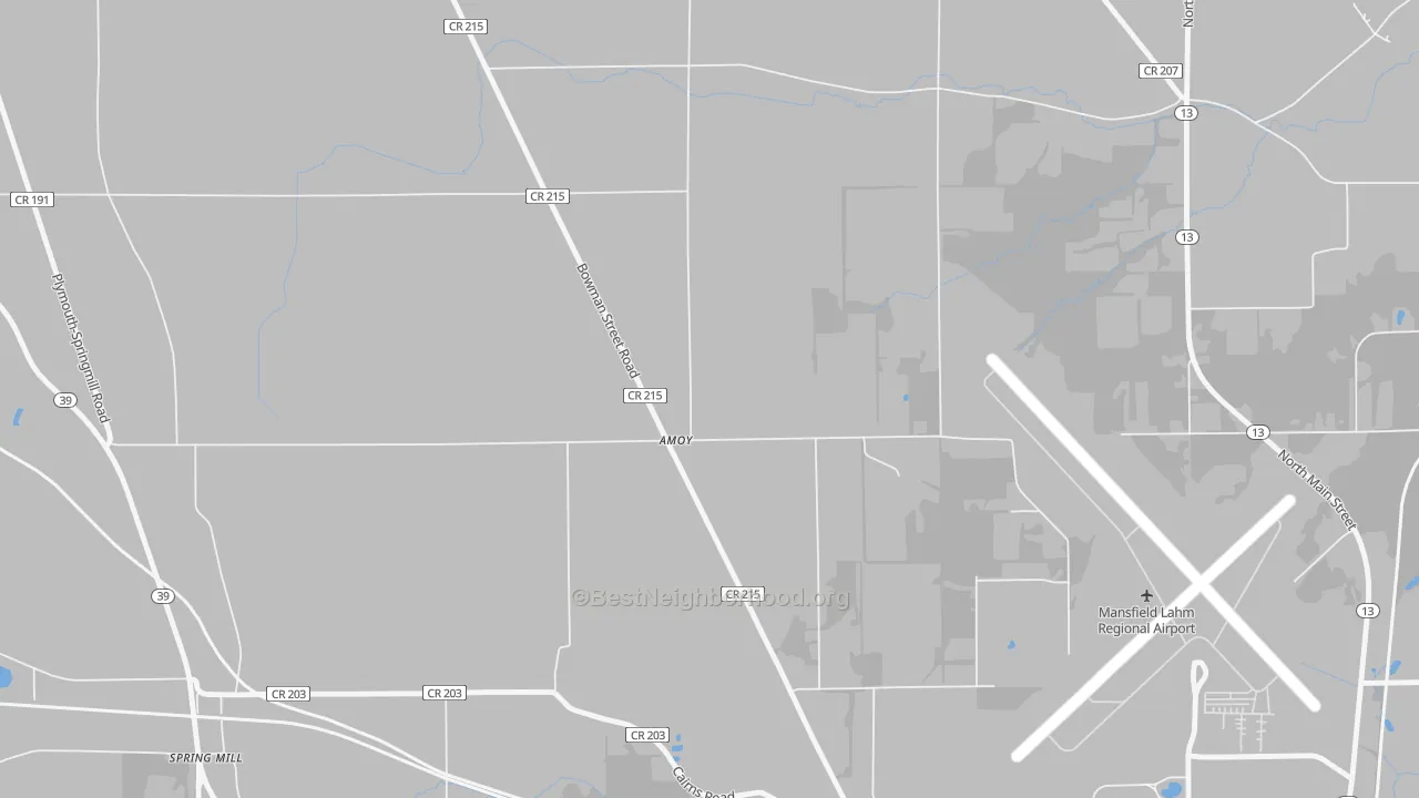 Transit Grade map of Amoy, OH