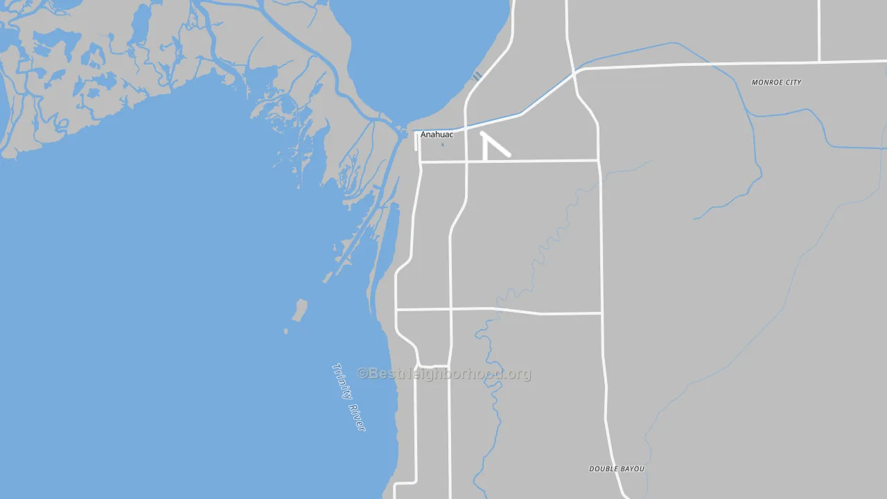 Transit Grade map of Anahuac, TX