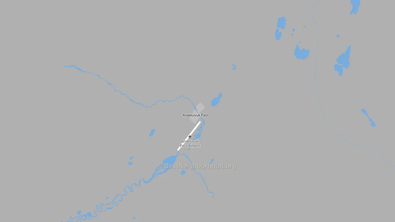 Transit Grade map of Anaktuvuk Pass, AK