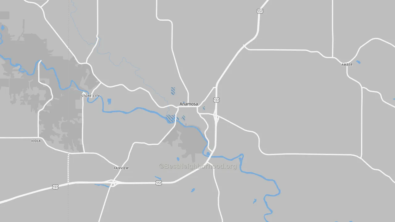 Transit Grade map of Anamosa, IA