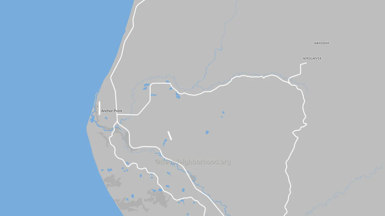 Transit Grade map of Anchor Point, AK