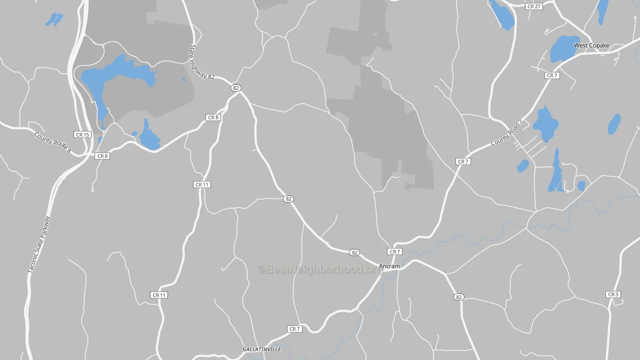 Transit Grade map of Ancram, NY