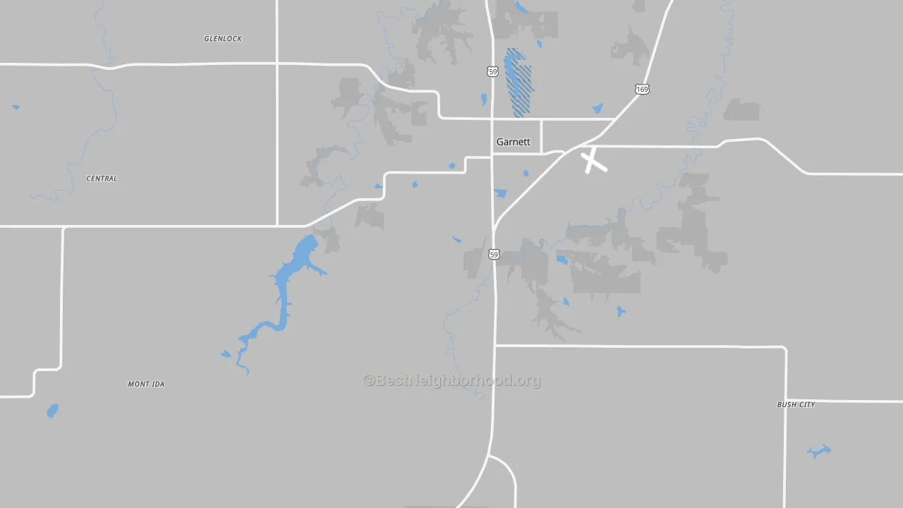 Transit Grade map of Anderson County, KS