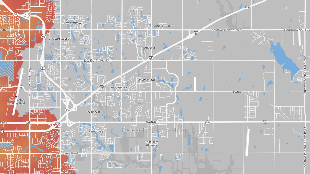 Transit Grade map of Andover, KS