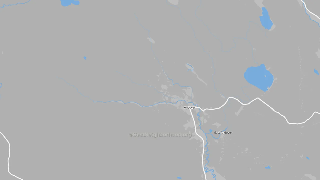 Transit Grade map of Andover, ME