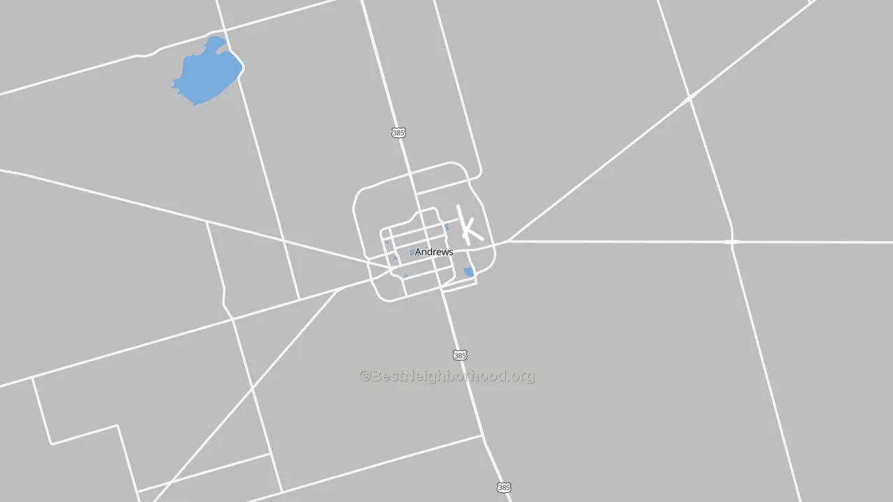 Transit Grade map of Andrews County, TX