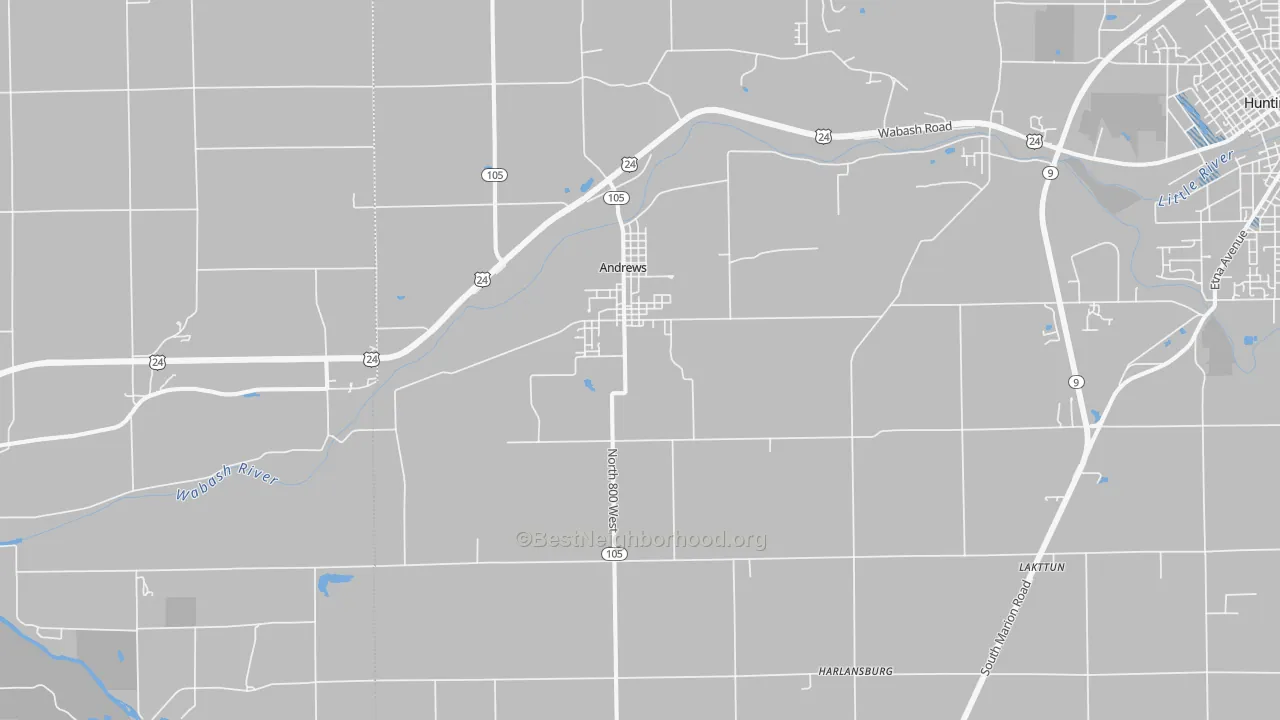 Transit Grade map of Andrews, IN