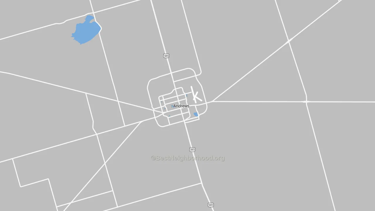 Transit Grade map of Andrews, TX