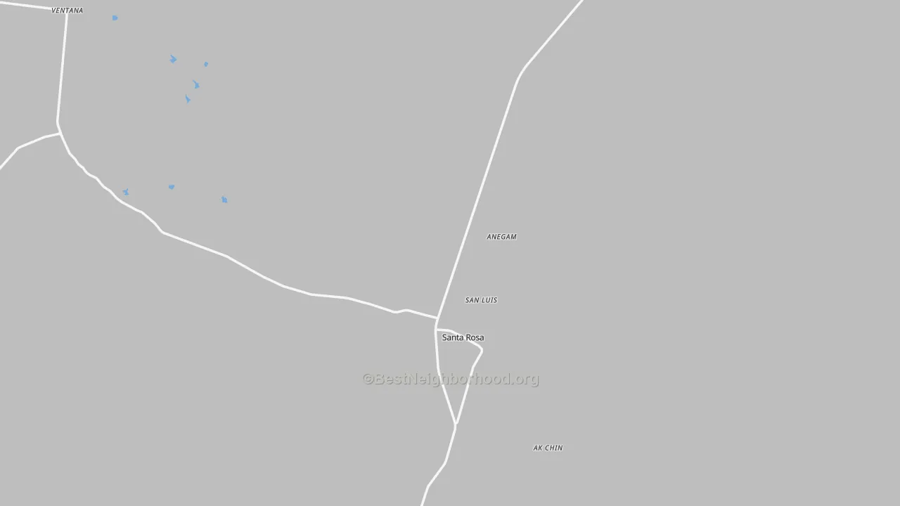 Transit Grade map of Anegam, AZ