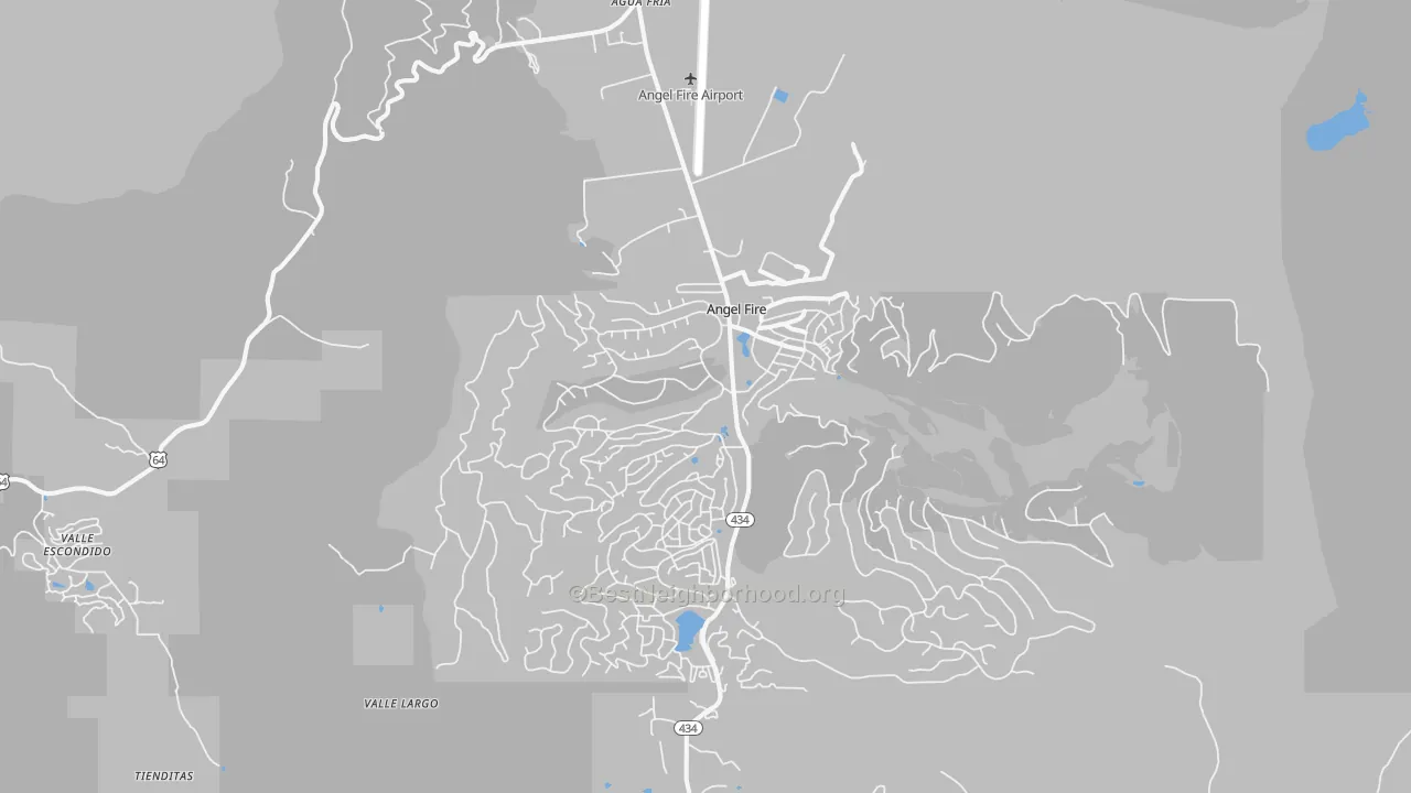 Transit Grade map of Angel Fire, NM