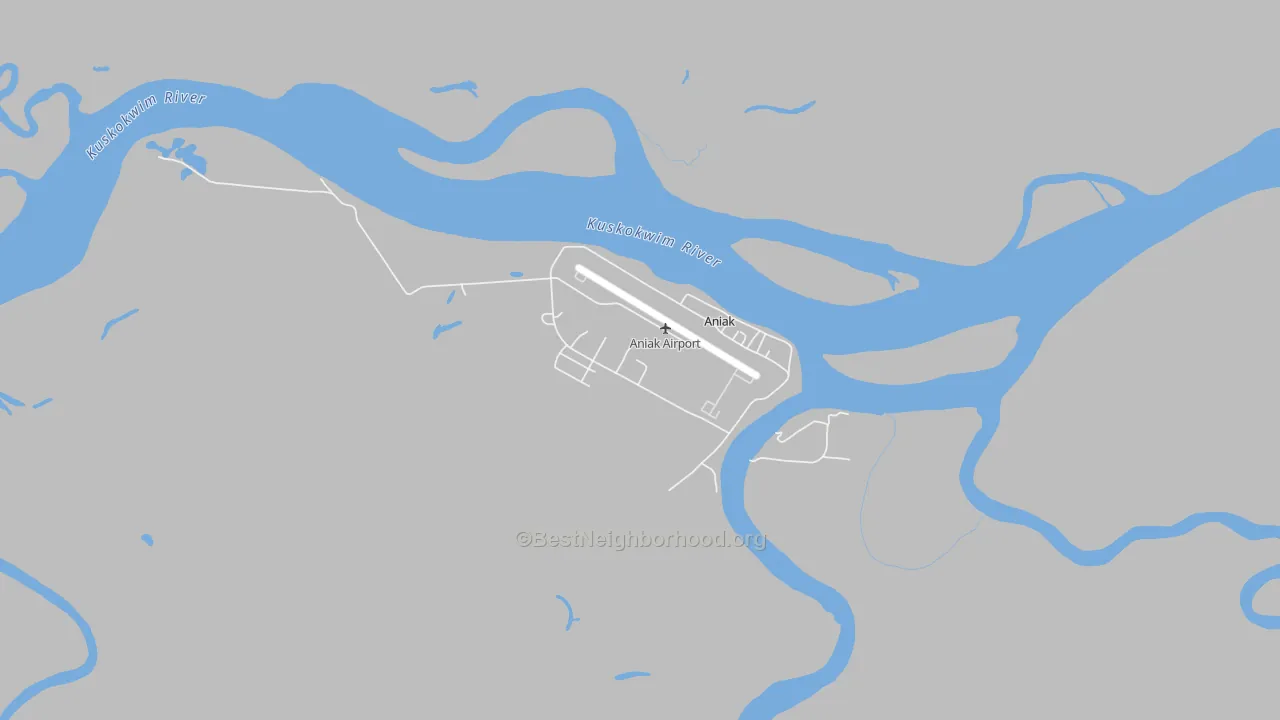 Transit Grade map of Aniak, AK