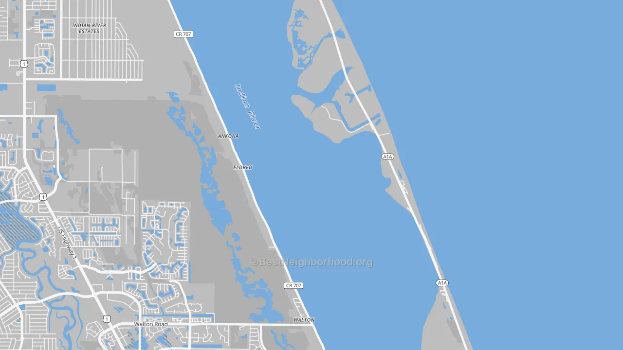 Transit Grade map of Ankona, FL