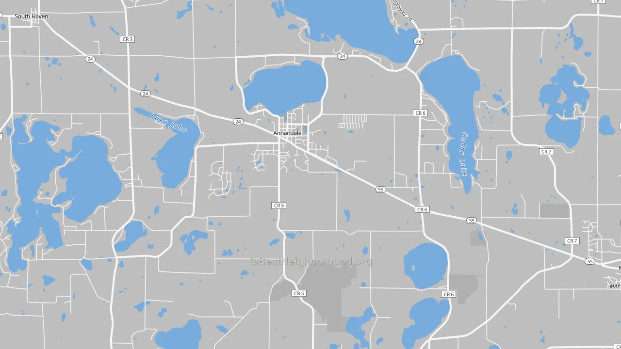 Transit Grade map of Annandale, MN